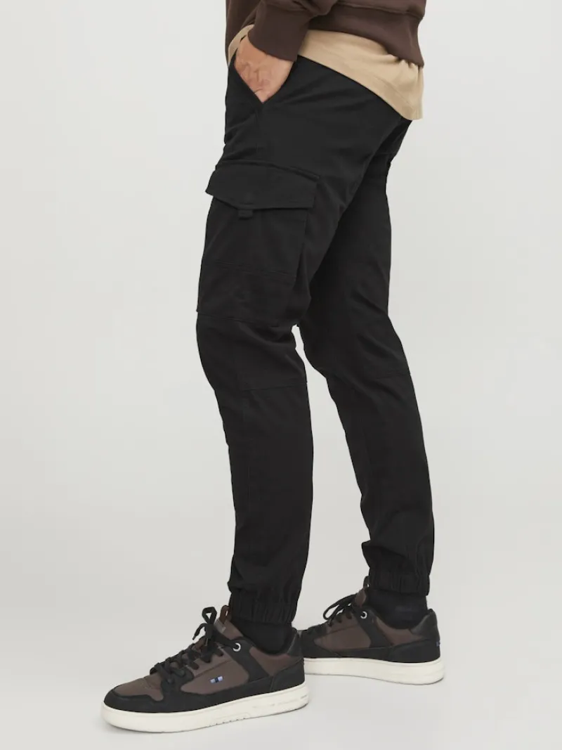 Jack & Jones Hosen*JPSTPAUL FLAKE CARGO NOOS Black