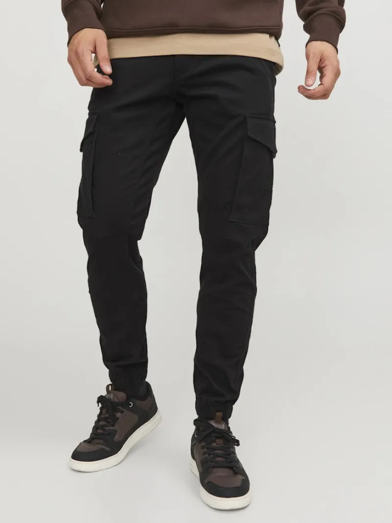 Jack & Jones Hosen*JPSTPAUL FLAKE CARGO NOOS Black