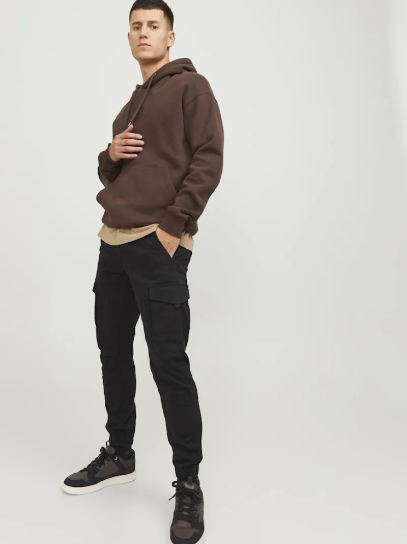 Jack & Jones Hosen*JPSTPAUL FLAKE CARGO NOOS Black