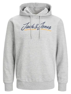 Jack & Jones Pullover & Sweatshirts|Big Boys*JWHTONS UPSCALE SWEAT HOOD Light Grey Melange