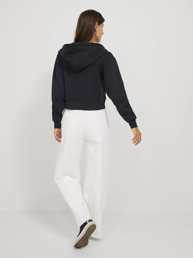 JJXX Pullover & Sweatshirts*JXABBIE REG LS EVERY ZIP HOOD SWT NOOS Black