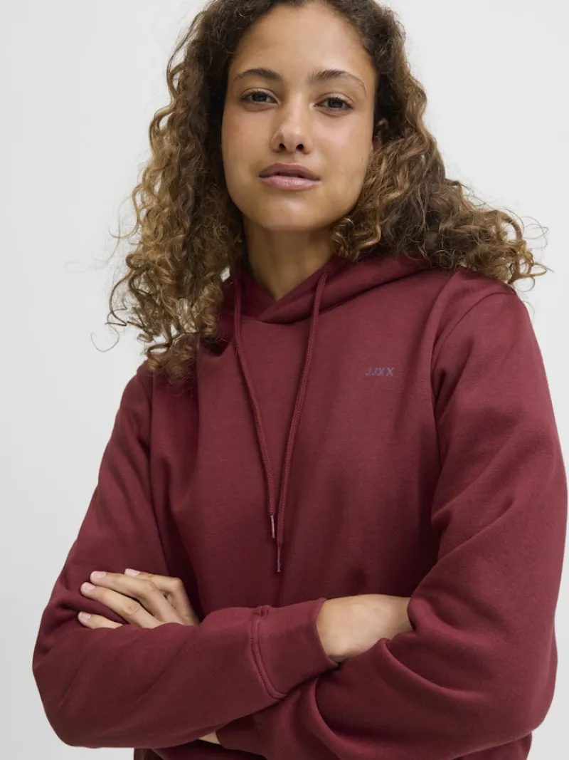 JJXX Pullover & Sweatshirts*JXABBIE RLX LS EVERY HOOD SWT NOOS cabernet