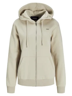 JJXX Pullover & Sweatshirts*JXABBIE RLX LS EVERY ZIP HOOD SWT NOOS moonbeam