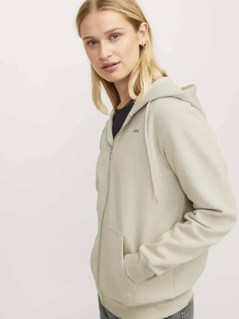 JJXX Pullover & Sweatshirts*JXABBIE RLX LS EVERY ZIP HOOD SWT NOOS moonbeam