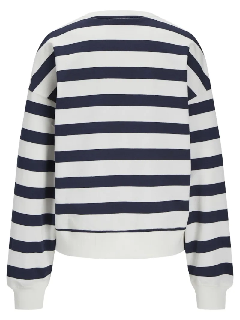 JJXX Pullover & Sweatshirts*JXALFA STRIPE RLX LS CREW SWT LN vanilla ice