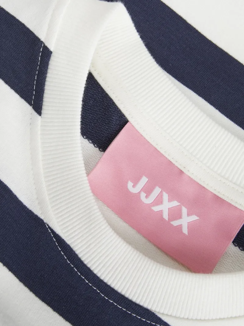 JJXX Pullover & Sweatshirts*JXALFA STRIPE RLX LS CREW SWT LN vanilla ice
