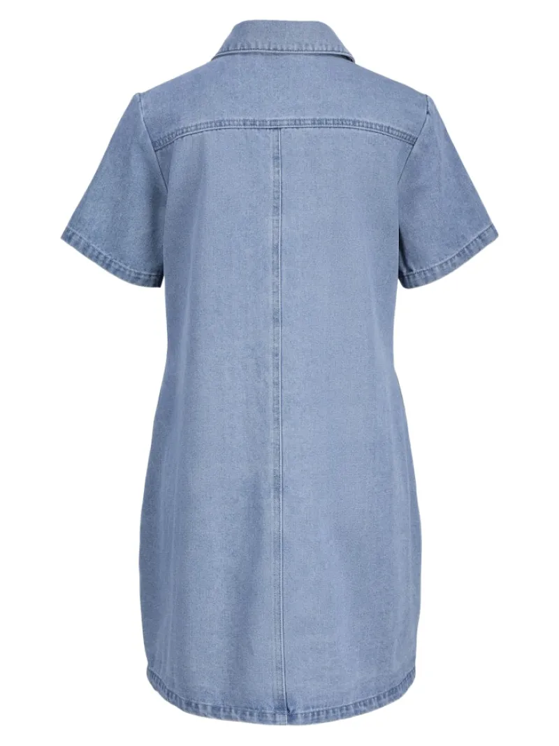 JJXX Kleider*JXAMARA SS DENIM DRESS DNM SN Light Blue Denim