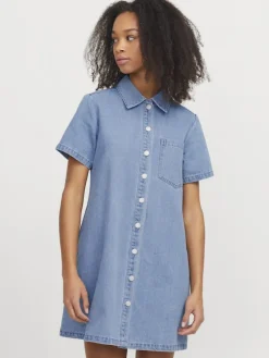 JJXX Kleider*JXAMARA SS DENIM DRESS DNM SN Light Blue Denim