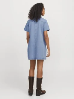 JJXX Kleider*JXAMARA SS DENIM DRESS DNM SN Light Blue Denim