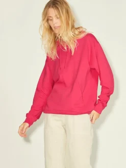 JJXX Pullover & Sweatshirts*JXANINA LS REL EVERY HOODIE NOOS bright rose