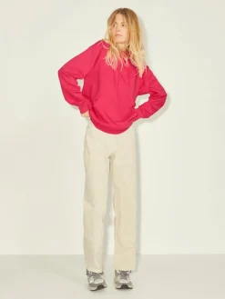 JJXX Pullover & Sweatshirts*JXANINA LS REL EVERY HOODIE NOOS bright rose