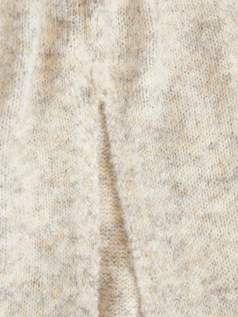 JJXX Kleider*JXARIELLA POLO NECK DRESS KNIT Cloud Dancer