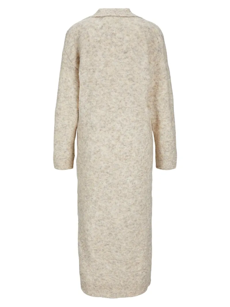 JJXX Kleider*JXARIELLA POLO NECK DRESS KNIT Cloud Dancer