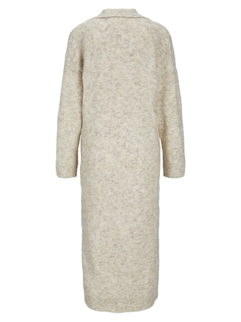 JJXX Kleider*JXARIELLA POLO NECK DRESS KNIT Cloud Dancer