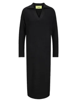 JJXX Kleider*JXARIELLA POLO NECK DRESS KNIT Black