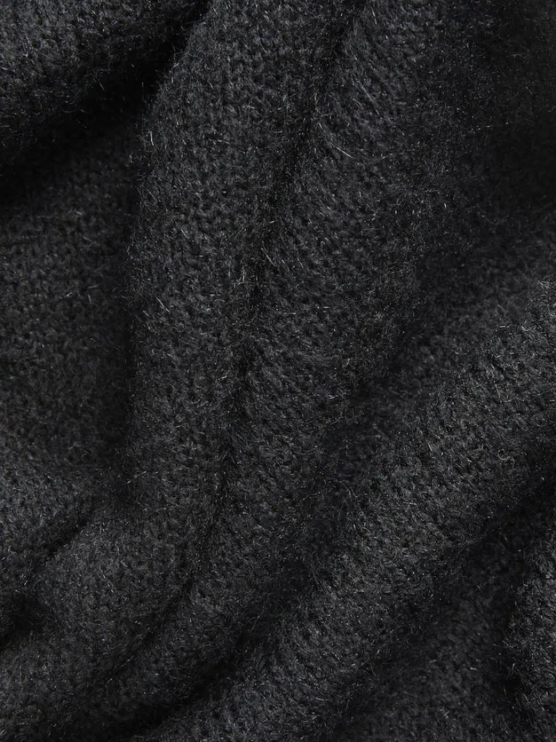 JJXX Kleider*JXARIELLA POLO NECK DRESS KNIT Black