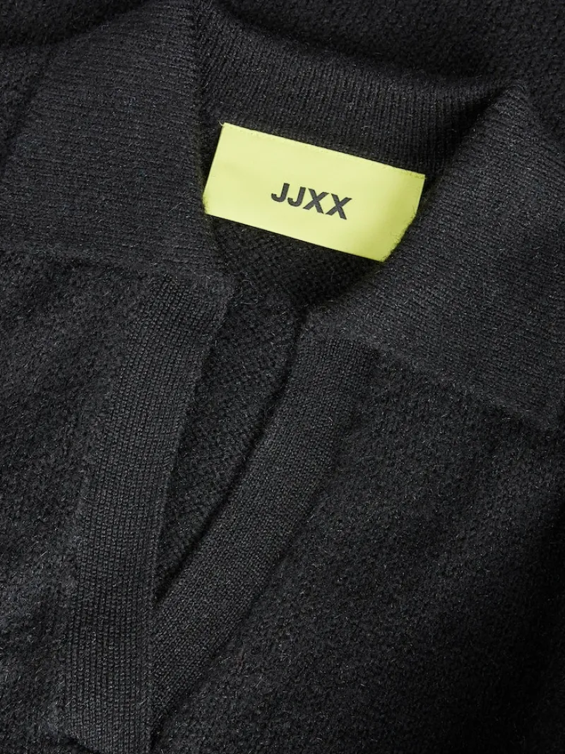 JJXX Kleider*JXARIELLA POLO NECK DRESS KNIT Black