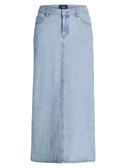 JJXX Röcke*JXAURA LONG MW DENIM SKIRT DNM Light Blue Denim