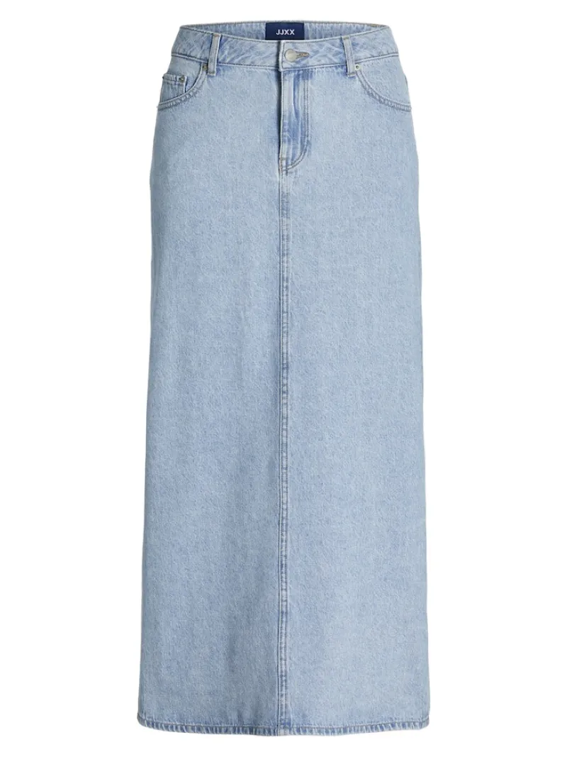 JJXX Röcke*JXAURA LONG MW DENIM SKIRT DNM Light Blue Denim