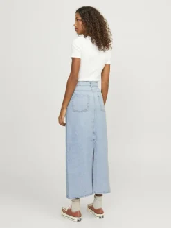 JJXX Röcke*JXAURA LONG MW DENIM SKIRT DNM Light Blue Denim