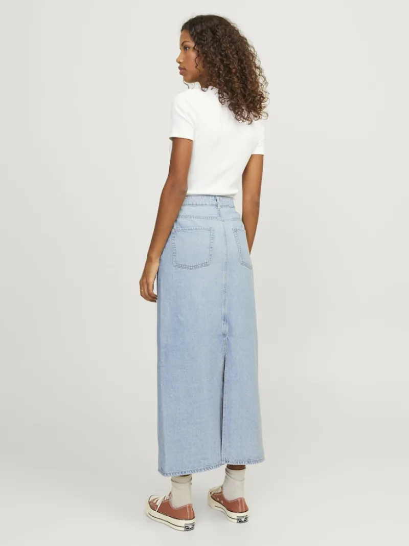 JJXX Röcke*JXAURA LONG MW DENIM SKIRT DNM Light Blue Denim