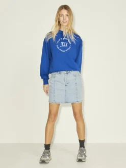 JJXX Pullover & Sweatshirts*JXBEATRICE LOOSE LS SWEAT SWT NOOS blue iolite