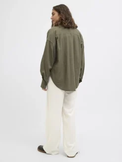 JJXX Hosen*JXBREEZE FLORA SUMMER MW PANTS WVN SN blanc de blanc