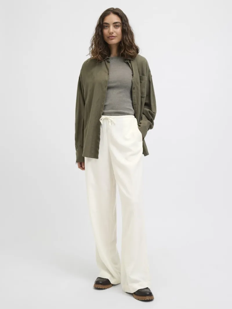 JJXX Hosen*JXBREEZE FLORA SUMMER MW PANTS WVN SN blanc de blanc