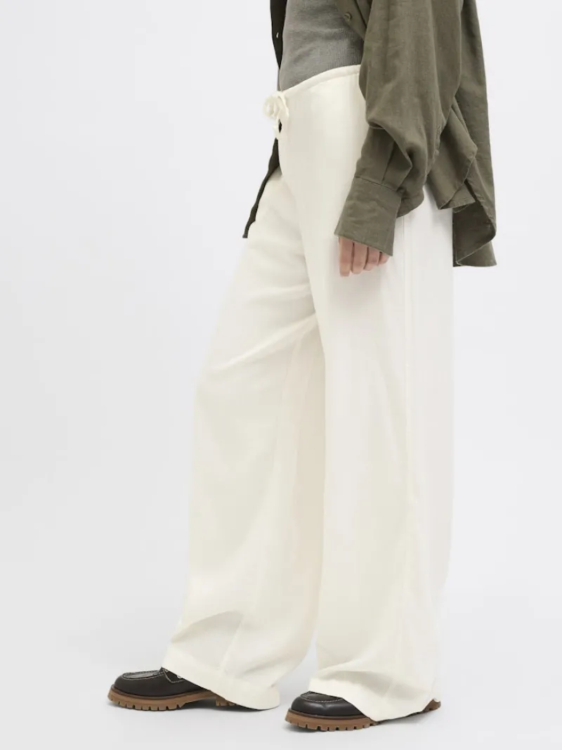 JJXX Hosen*JXBREEZE FLORA SUMMER MW PANTS WVN SN blanc de blanc