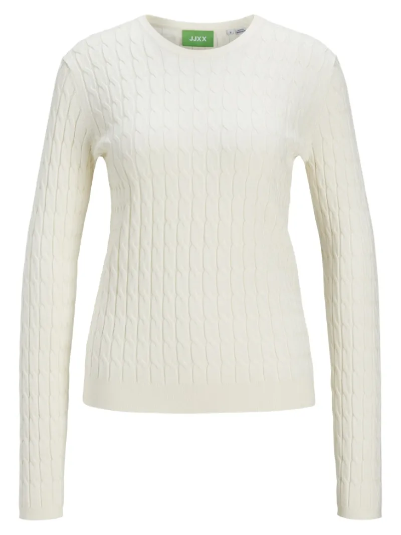 JJXX Pullover & Sweatshirts*JXCARA COMFY CABLE CREW NECK KNIT vanilla ice