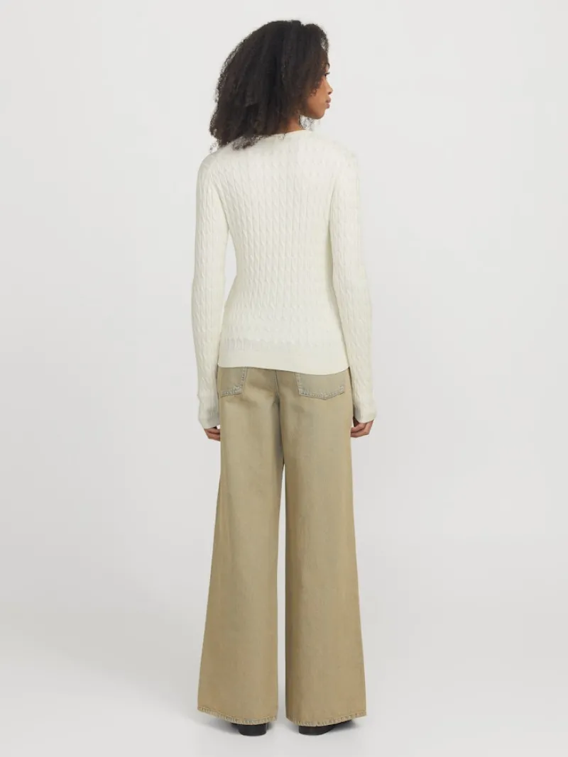 JJXX Pullover & Sweatshirts*JXCARA COMFY CABLE CREW NECK KNIT vanilla ice