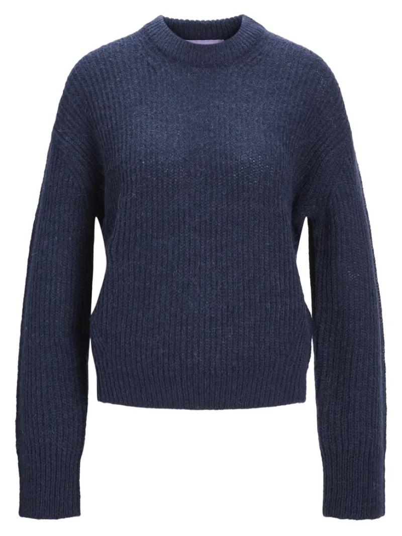 JJXX Pullover & Sweatshirts*JXEMBER FLUFFY CREW NECK KNIT Navy Blazer