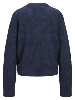 JJXX Pullover & Sweatshirts*JXEMBER FLUFFY CREW NECK KNIT Navy Blazer