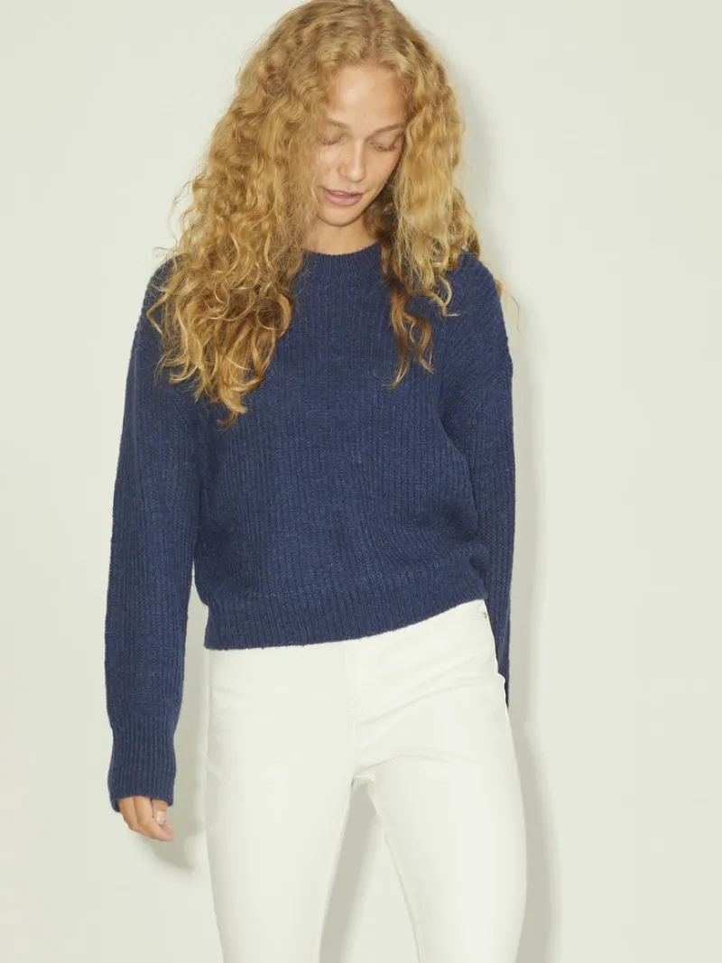 JJXX Pullover & Sweatshirts*JXEMBER FLUFFY CREW NECK KNIT Navy Blazer