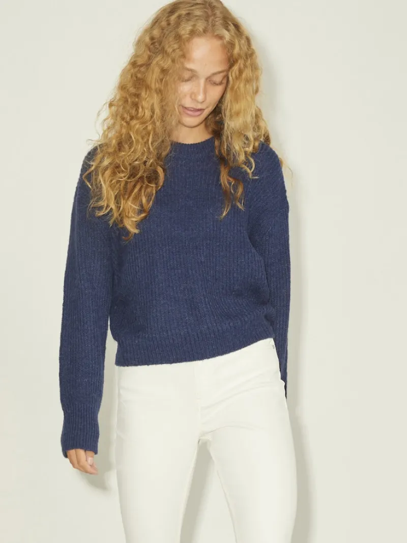 JJXX Pullover & Sweatshirts*JXEMBER FLUFFY CREW NECK KNIT Navy Blazer