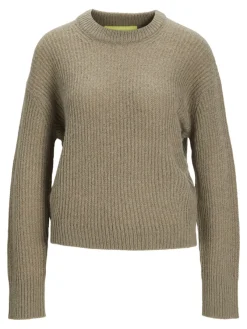 JJXX Pullover & Sweatshirts*JXEMBER FLUFFY CREW NECK KNIT Brindle