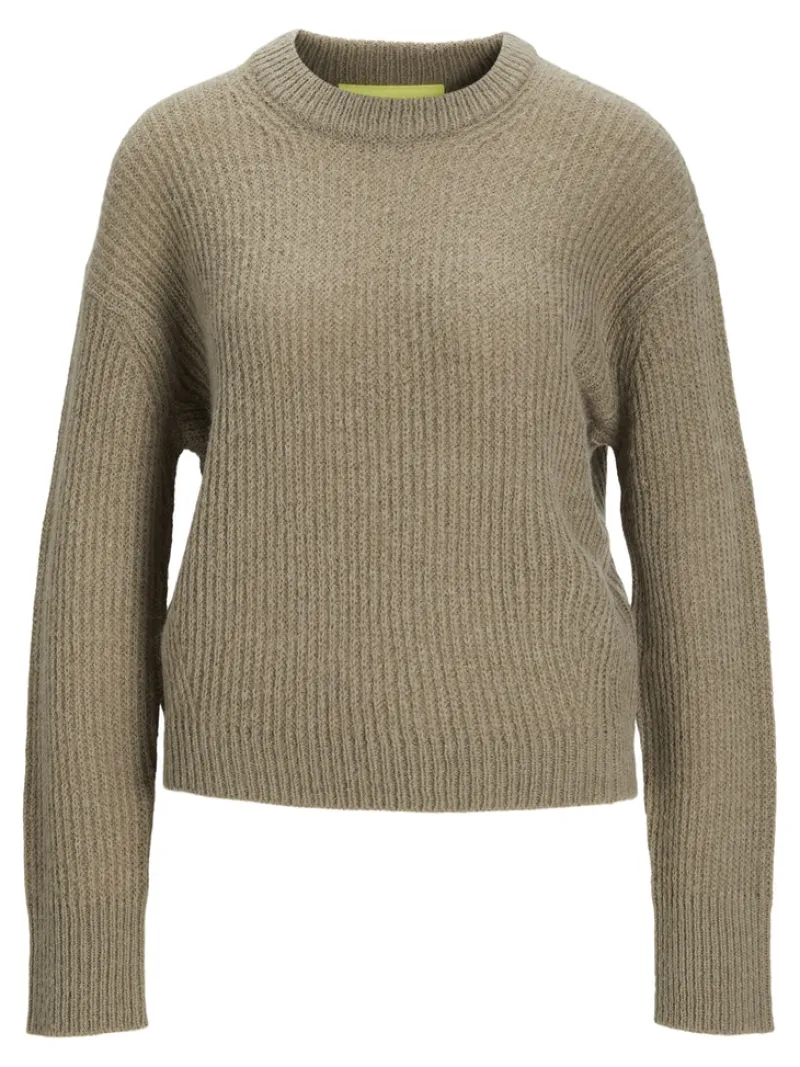 JJXX Pullover & Sweatshirts*JXEMBER FLUFFY CREW NECK KNIT Brindle