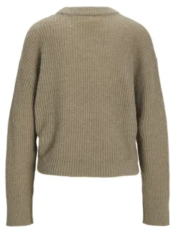 JJXX Pullover & Sweatshirts*JXEMBER FLUFFY CREW NECK KNIT Brindle