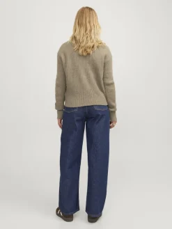 JJXX Pullover & Sweatshirts*JXEMBER FLUFFY CREW NECK KNIT Brindle