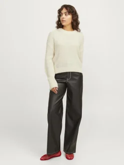 JJXX Pullover & Sweatshirts*JXEMBER FLUFFY CREW NECK KNIT vanilla ice