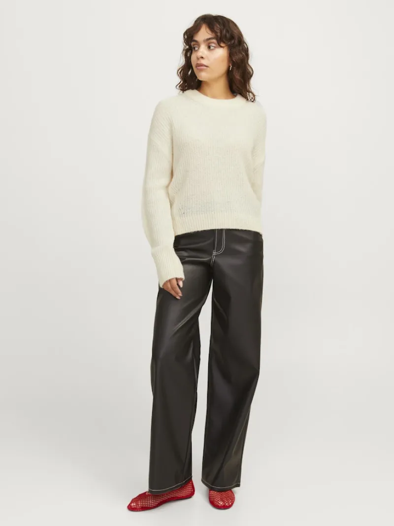 JJXX Pullover & Sweatshirts*JXEMBER FLUFFY CREW NECK KNIT vanilla ice