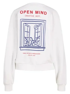 JJXX Pullover & Sweatshirts*JXENYA RLX SHORT LS CREW SWT Bright White