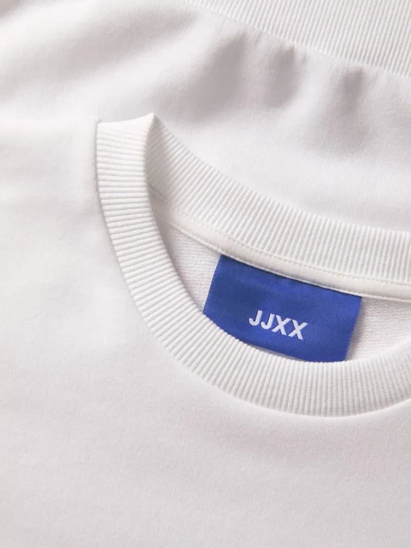 JJXX Pullover & Sweatshirts*JXENYA RLX SHORT LS CREW SWT Bright White