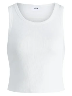 JJXX Shirts*JXFALLON STR SL RIB TOP JRS NOOS Bright White