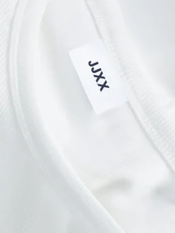 JJXX Shirts*JXFALLON STR SL RIB TOP JRS NOOS Bright White