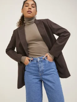 JJXX Pullover & Sweatshirts*JXFAN STR LS RIB TEE JRS NOOS Morel