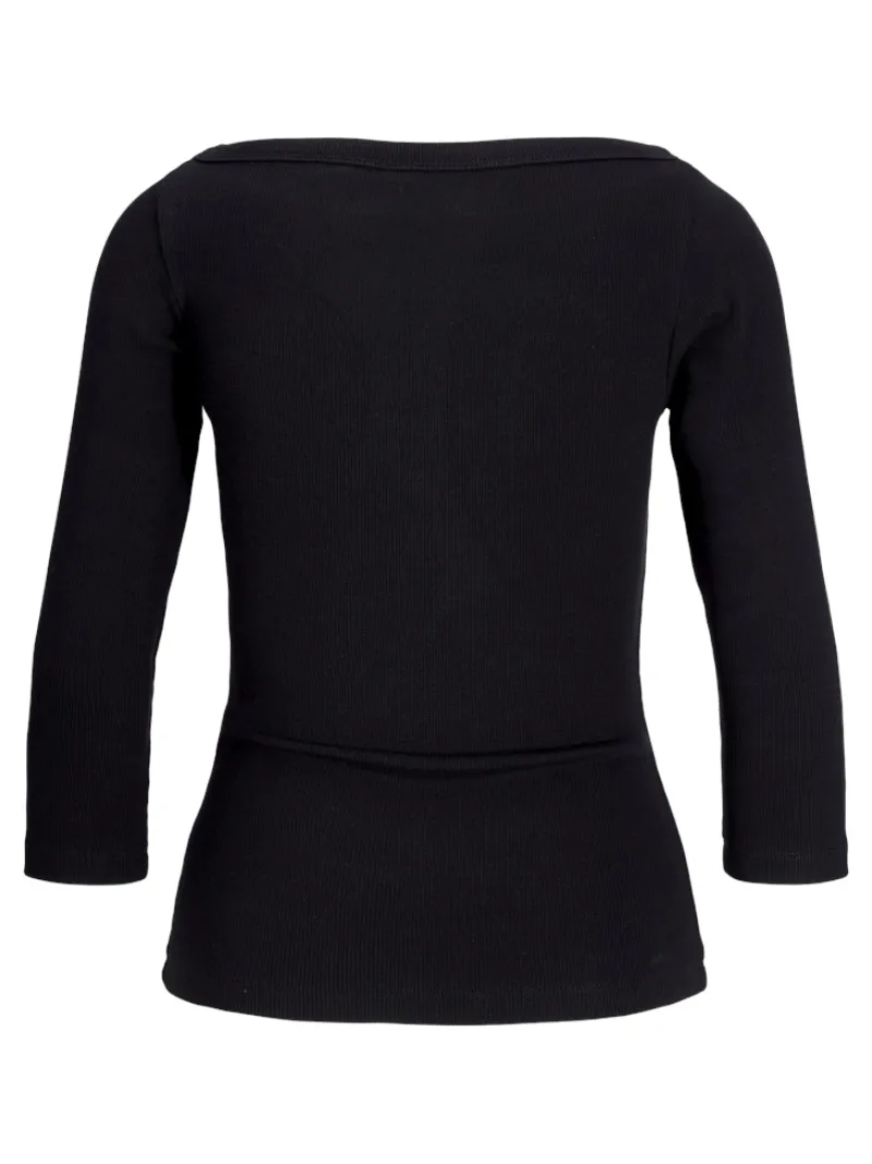 JJXX Shirts*JXFIFI STR 3/4 BOATNECK TOP JRS NOOS Black
