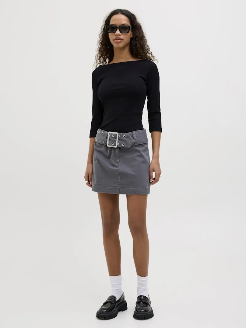 JJXX Shirts*JXFIFI STR 3/4 BOATNECK TOP JRS NOOS Black