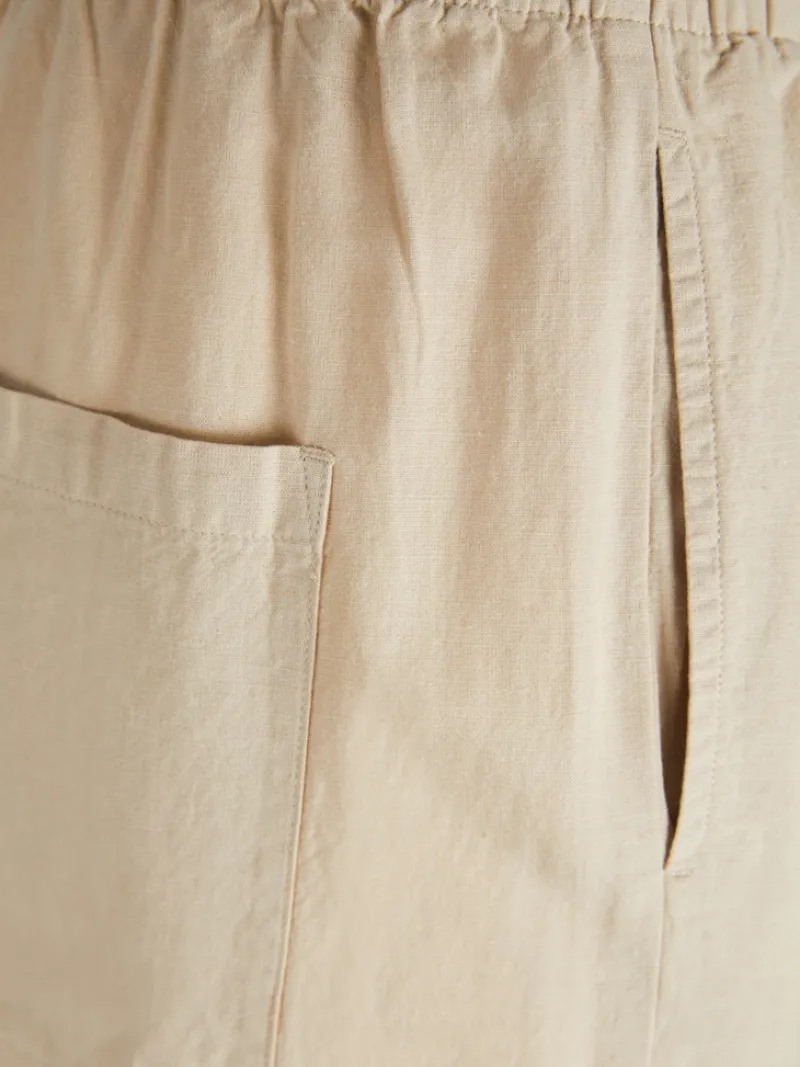 JJXX Hosen*JXFLORA LINEN BLEND MW PANT WVN SN Cement