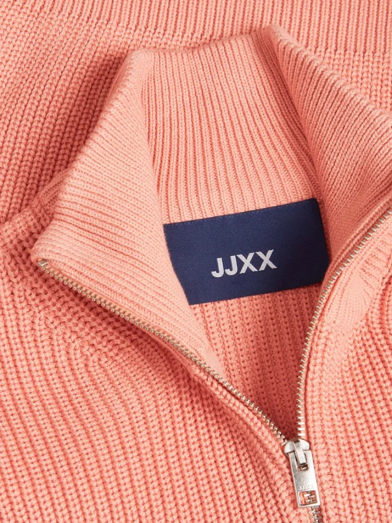 JJXX Pullover & Sweatshirts*JXFLORENCE TWIST HALF ZIP VEST KNIT SN coral haze